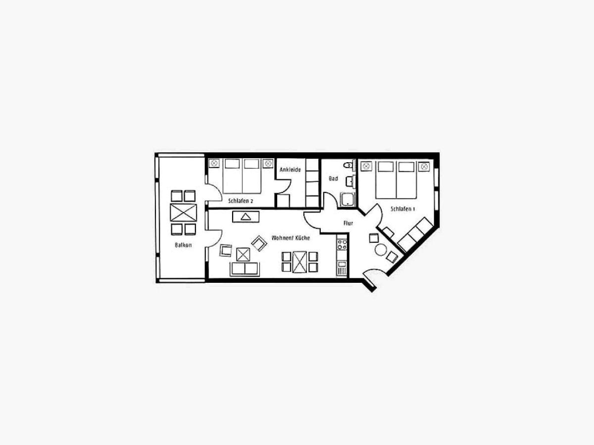 Duenenpark Binz - Komfort Ferienwohnung Mit 2 Schlafzimmern Und Balkon Im Obergeschoss 277 Екстериор снимка
